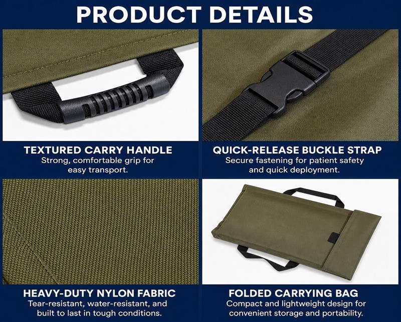 Military Grade Tactical Soft Stretcher