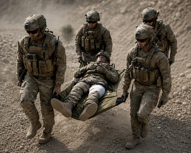 Military Grade Tactical Soft Stretcher