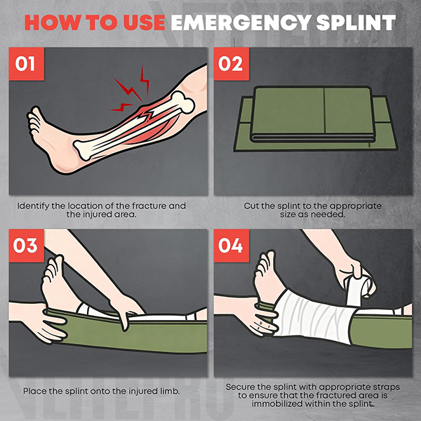 Flexible Aluminum Core First Aid Splint